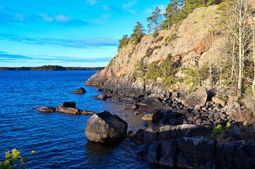 Bay of water in lake Vattern Sweden