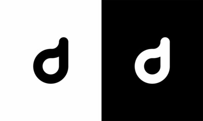 Initial Letter D Lettermark Logo Vector Design