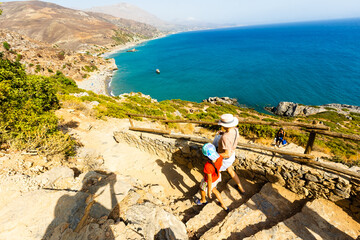 Obraz premium amazing beaches of Greece series -preveli (Crete)
