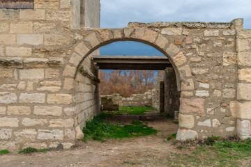 Fototapeta na wymiar La Tourvieille (or Château de la Tourvieille or Tour du Tanpan) near Arles, France