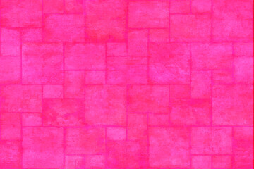Pink ceramic tile gouache paint poster decorative