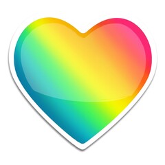 Cute emoji heart shape design 