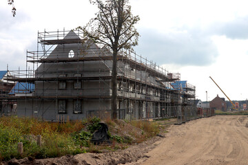 Concrete hull for new homes in the Triangel district in Waddinxveen
