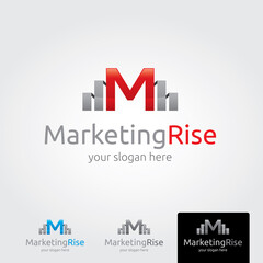 Red up arrow on black background, vector illustration. SEO icon, marketing abstract symbol, 