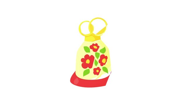 Cake icon animation best cartoon object on white background