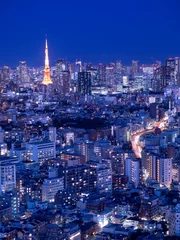 Fotobehang 東京タワーと都心の夕暮れ © moonrise