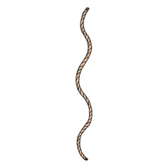 Fototapeta premium rope lasso vector doodle sketch isolated illustration.