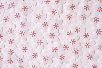 Cherry blossom petal paper crafts for  background and wall paper. 