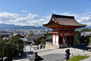 清水寺から望む京都の町