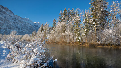 Winterlandschaft an der Traun
