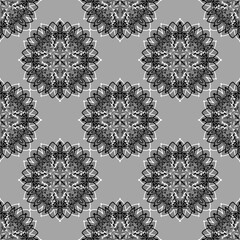 Seamless winter pattern with snowflakes for fabrics and textiles and linens 