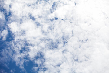 Blue sky with cloud background.