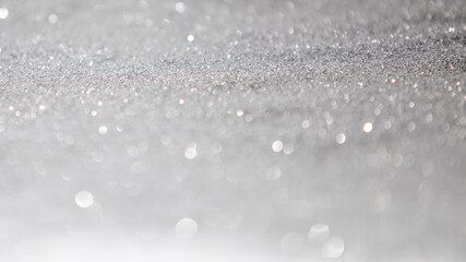 Silver light bokeh background.