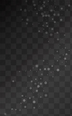 Gray Snowflake Vector Transparent Background. Sky