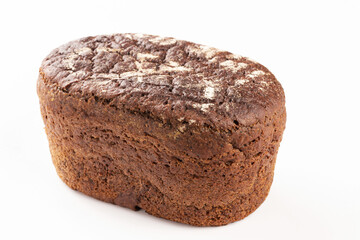 Freshly baked bread on white background. File contains clipping path.