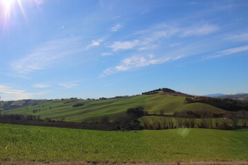 Fototapeta premium Paesaggio montuoso