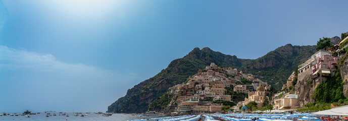 Fototapeta na wymiar Positano in Amalfi Coast. Amazing landscape in Salerno, south Italy 