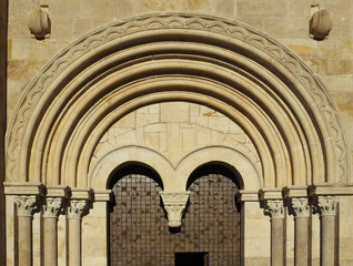Naklejka premium Romanesque church of Santiago del Burgo. (12 century). Zamora. Spain.