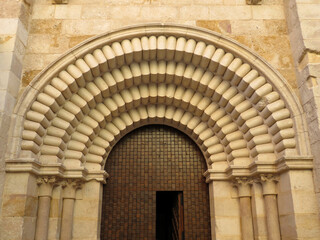 Fototapeta na wymiar Romanesque church of Santiago del Burgo. (12 century). Zamora. Spain.