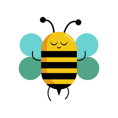 Cute honey bee mascot design