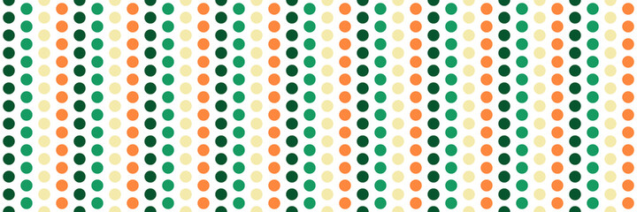 spring or saint patrick day polka dots seamless vector texture