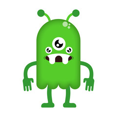 Cute Cartoon Monsters illustration. Halloween costume, concept illustrations, cartoon characters