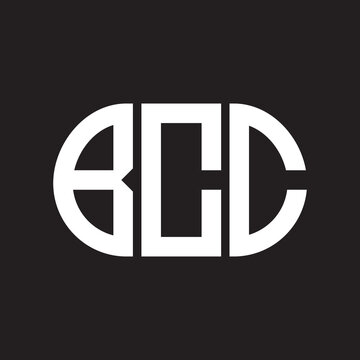 BCC letter logo design on black background. BCC