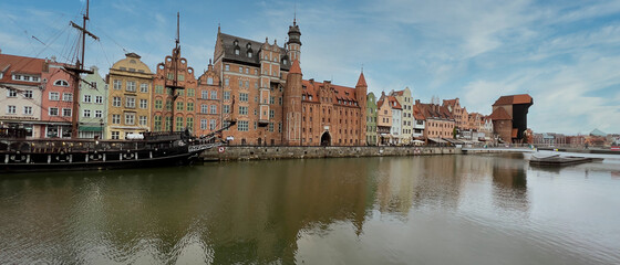 Fototapeta Widok na stare miasto. Gdańsk, Polska. obraz