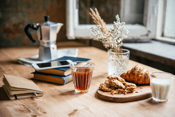 Rustic breakfast