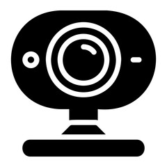 webcam glyph icon