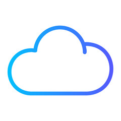 cloud gradient icon