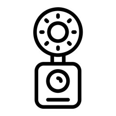 camera line icon