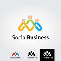 happy family vector design template