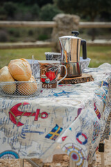 Coffee at the mountain.