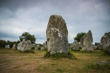 view on the megaliths of Herdeven