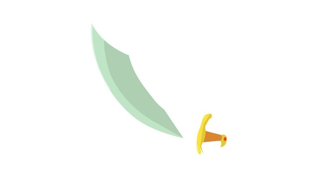 Dagger icon animation best cartoon object on white background