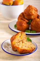 pear and apple muffins