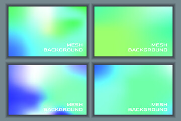 Greeny Blue Soft Mesh Background