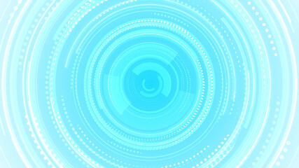 Abstract circle white blue future technology background.