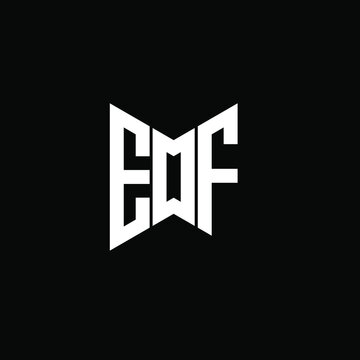 EDF letter logo creative design. EDF unique design, EOF letter logo creative design. EOF unique design