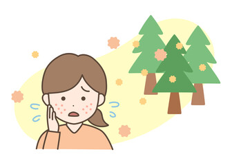 花粉症　肌荒れ