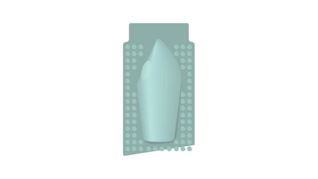 Package of suppository icon animation best cartoon object on white background