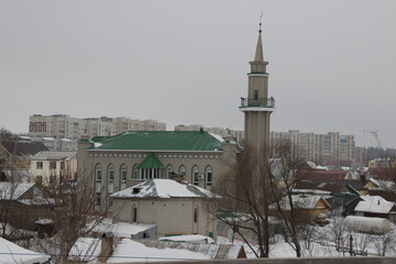 Mosque during the day in winter