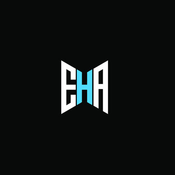 EHA letter logo creative design. EHA unique design