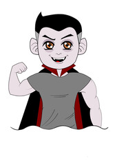 Vampiro topete desconfiado