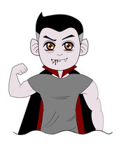 Vampiro topete desconfiado