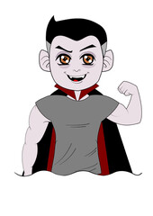 Vampiro topete desconfiado