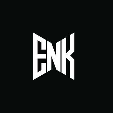 ENK letter logo creative design. ENK unique design