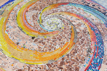 Fototapeta na wymiar Beautiful texture of Colorful Mosaic