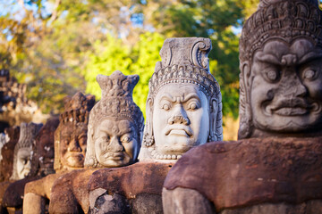 Fototapeta na wymiar South Gate of Angkor